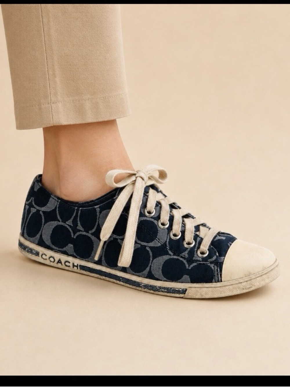 Coach canvas size 7 shoes unisex: sneakers